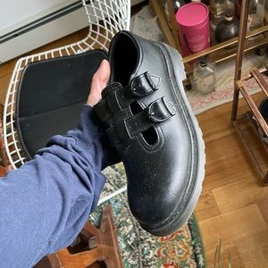 Dr. Martens Leather Mary Jane Shoes